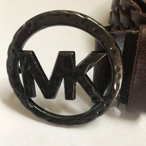 Michael Kors Brown Genuine Leather XL Belt